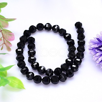 Faceted Round Imitation Austrian Crystal Bead Strands G-M182-8mm-23A-1