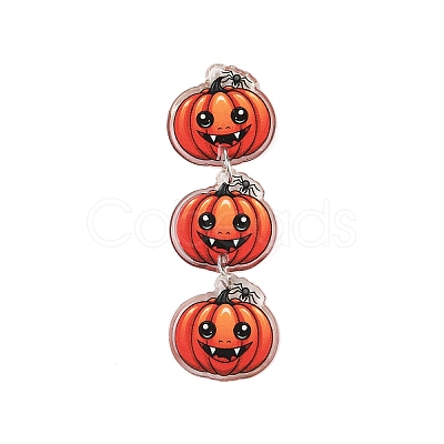 Halloween Theme Opaque Printed Acrylic Pendants SACR-S034-10A-1