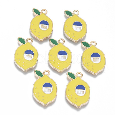 Alloy Enamel Pendants X-ENAM-T011-41KC-RS-1