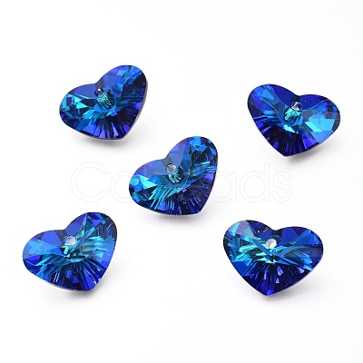 Glass Rhinestone Pendants RGLA-A024-B01-M1-1