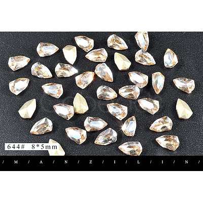 Pointed Back Glass Rhinestone Nail Art Decoration Accessories MRMJ-K001-43-04-1