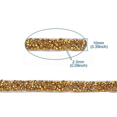 Glitter Resin Hotfix Rhinestone(Hot Melt Adhesive On The Back) OCOR-TAC0004-A-02-1