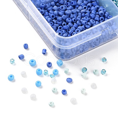 DIY 15 Grids ABS Plastic & Glass Seed Beads Jewelry Making Finding Beads Kits DIY-G119-02H-1