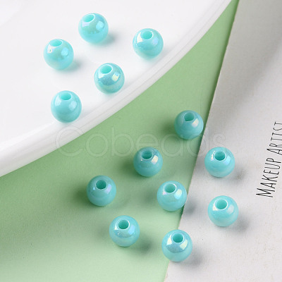 Opaque Acrylic Beads MACR-S370-D6mm-SS2107-1