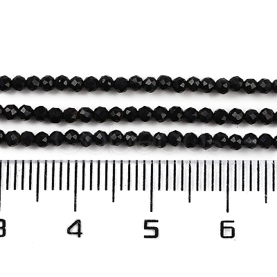 Natural Black Onyx Beads Strands G-A129-2mm-25-A-1