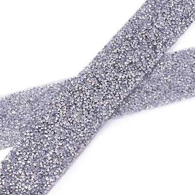 Glitter Resin Hotfix Rhinestone(Hot Melt Adhesive On The Back) OCOR-TA0002-01-40mm-1