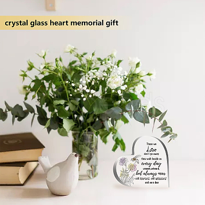 Heart-shaped with Word Acrylic Ornaments DJEW-WH0241-001-1