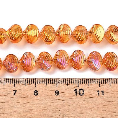 Electroplate Glass Beads Strands EGLA-T021-11D-1