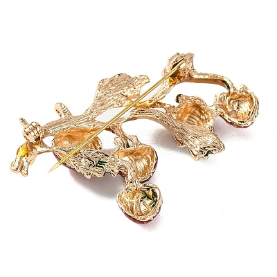 KC Gold Plated Alloy Fruit Brooches JEWB-L017-02KCG-03-1