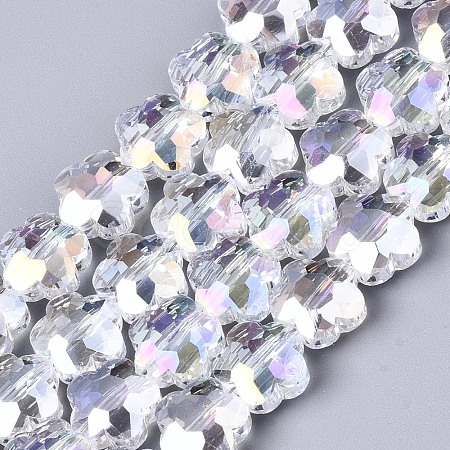 Electroplate Glass Beads Strands EGLA-S176-09B-A01-1