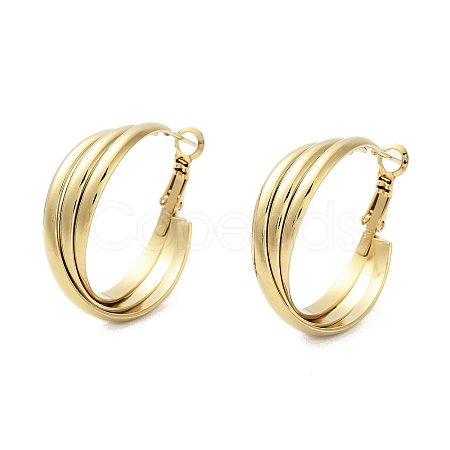 Vacuum Plating 202 Stainless Steel Hoop Earrings EJEW-A041-02G-1