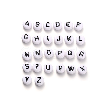 A~Z Alphabet Acrylic Beads MACR-TA0001-03-1