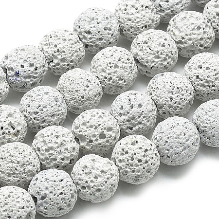Natural Lava Beads Strands G-S255-10mm-01-1