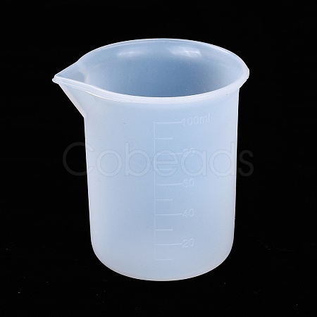 100ml Measuring Cup Silicone Glue Tools TOOL-WH0044-03-1
