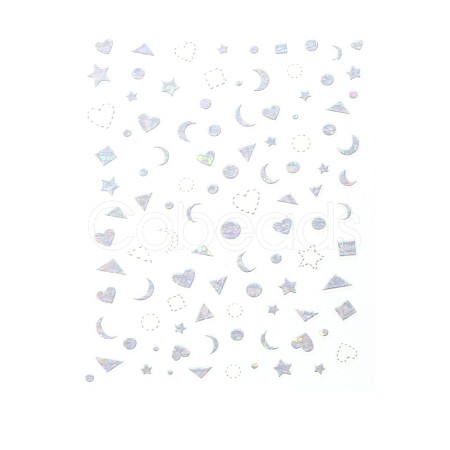 3D Metallic Star Moon Heart Nail Decals Stickers MRMJ-R088-28-437-01-1