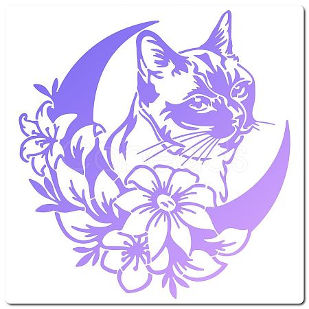PET Plastic Drawing Painting Stencils Templates DIY-WH0244-069-1