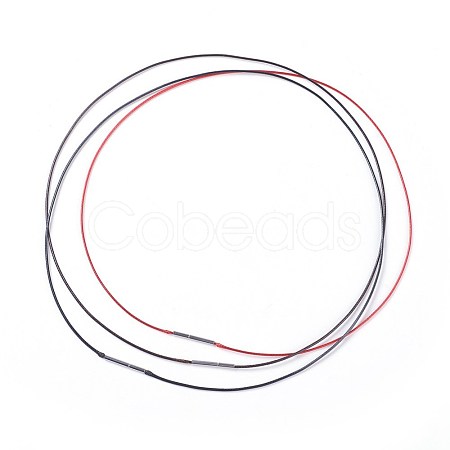 Waxed Polyester Cord Necklace Making MAK-I011-03-1