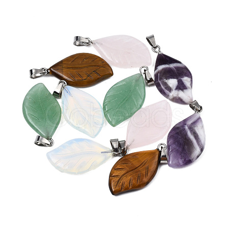 Natural & Synthetic Gemstone Pendants G-S364-076A-1