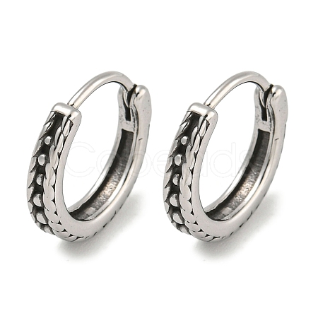 316 Surgical Stainless Steel Hoop Earrings EJEW-D096-23K-AS-1