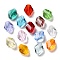 K9 Glass, Imitation Austrian Crystal Beads, Faceted, Rhombus, Mixed Color, 10x8x4mm, Hole: 1.4mm