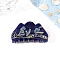 Dinosaur Pattern Acrylic Claw Hair Clips, Hair Accessories for Women & Girls, Marine Blue, 50x105mm