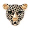 Leopard Black Enamel Pins, Alloy Emerald Rhinestone Brooches for Backpack Clothes, Golden, 33x36.5mm