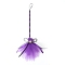 Halloween Witch Broom Ornament, with Grenadine, for Halloween Broomstick Witches Broom, Purple, 550x200mm