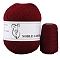 Knitting Yarn, Cashmere Yarn, for Blanket Pillows Craft Crochet Yarns, Dark Red, 2mm, about 50g/skein