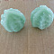 Dyed Natural Quartz Nut Healing Stones, Massage Tools, Pale Turquoise, 43x40mm