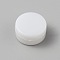 Plastic Rattle Balls Inserts, Ring Boxes Toy Squeakers Bell for Baby Toy, Flat Round, White, 21x11mm