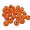 Plastic Artificial Mini Pumpkin Model, for Photography Props Display Decorations, Chocolate, 35mm, 12pcs/bag