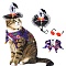 Cloth Pet Bat Wings, for Halloween Party Decoration, Cat Halloween Costume, Cute Puppy Cat Dress Up Accessories, Mixed Color, Packing: 230x230x60mm