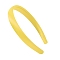 Solid Color Satin Cloth Hair Bands, Hair Accessories for Girls, Champagne Yellow, 130x125x20mm