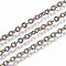 Ion Plating(IP) 304 Stainless Steel Cable Chains, with Spool, Soldered, Textured, Rainbow Color, Link: 3.1x2.8x0.5mm, about 32.8 Feet(10m)/roll