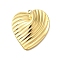 304 Stainless Steel Pendants, Heart Charm, Golden, 30x27x4mm, Hole: 1.8mm