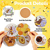 DIY Bees Theme Diamond Painting Acrylic Cup Mat Kits DIY-TAC0012-72-16