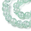 Translucent Crackle Glass Beads Strands CCG-T003-01J-2