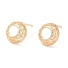 Brass Stud Earrings KK-K333-43G-1