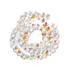 Faceted Glass Beads Strands EGLA-E030-01D-2