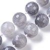 Natural Cloudy Quartz Beads Strands G-E524-08-25mm-1