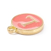 Golden Plated Alloy Enamel Charms X-ENAM-Q437-11L-2