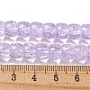 Transparent Spray Painting Crackle Glass Beads Strands GLAA-NH0001-05D-4