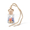 Empty Glass Perfume Bottle Pendants HJEW-A003-02-2