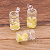 Transparent Resin Pendants FIND-PW0017-24B-1