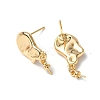 Brass Stud Earring Findings KK-B063-05G-2
