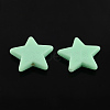 Star Solid Color Opaque Acrylic Beads SACR-S037-M07-2