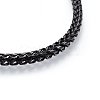 304 Stainless Steel Wheat Chain Necklaces NJEW-H493-12B-2