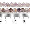 Natural Purple Rutilated Quartz Beads Strands G-A097-A09-05-5