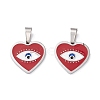 304 Stainless Steel Enamel Pendants STAS-A056-13P-1