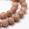 Natural Sunstone Beads Strands X-G-F364-11-6mm-5